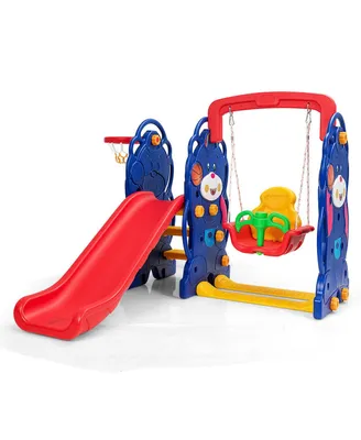 Vebreda 3-in-1 Toddler Climber and Swing Playset