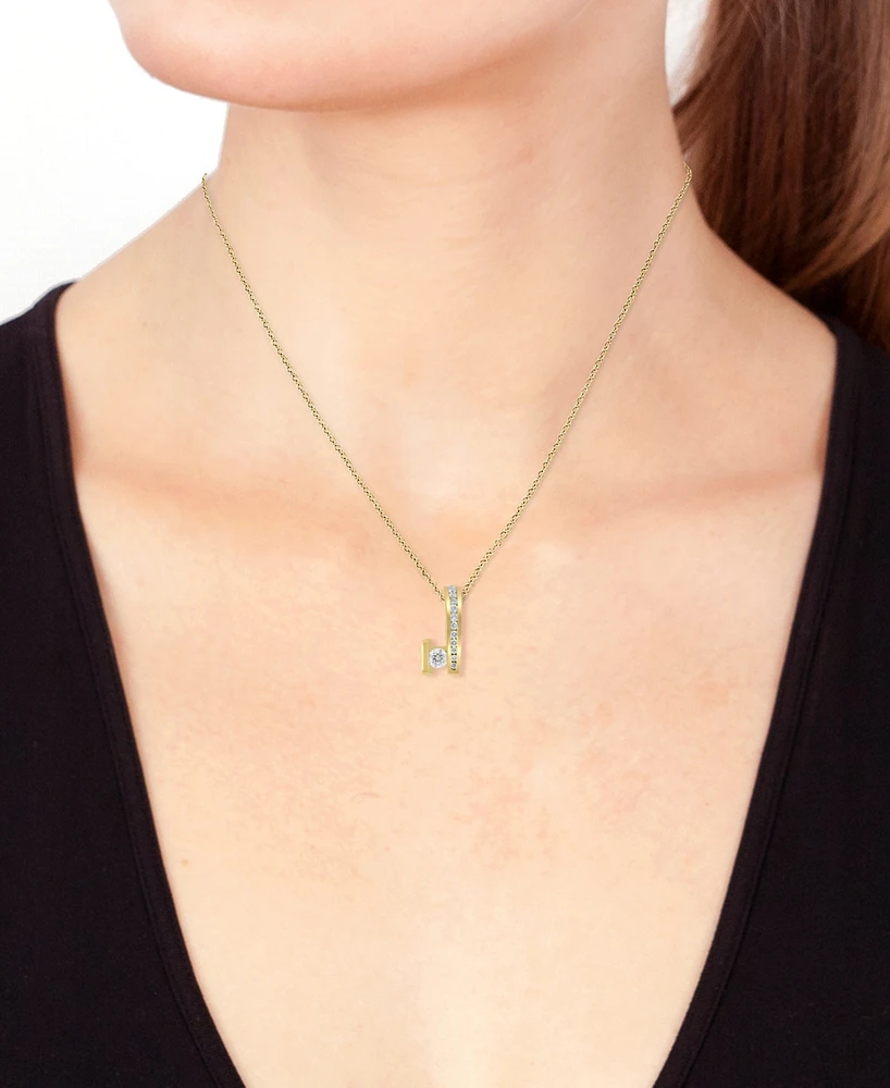 Effy Diamond Abstract Form 18" Pendant Necklace (1/2 ct. t.w.) in 14k Gold