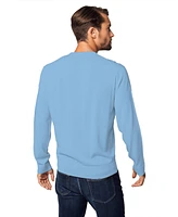 Bellemere New York Men's Pure Crew Neck Merino-Cashmere Sweater