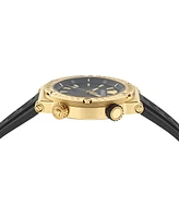 Versace Men's Swiss Black Rubber Strap Watch 43mm