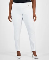 I.n.c. International Concepts Plus Bengaline Skinny Pants, Created for Macy's