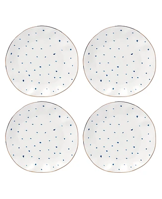 Lenox Blue Bay Dots Dinner Plates, Set of 4
