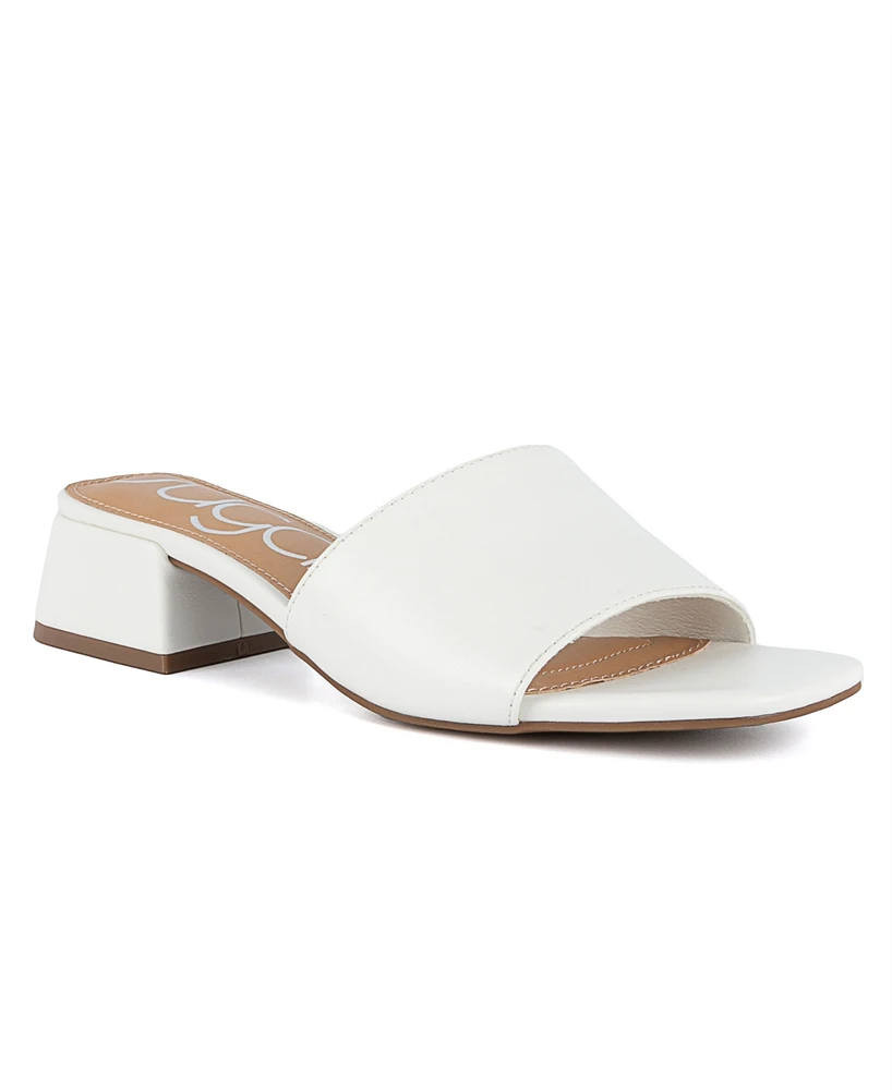 Sugar Women's Uniform 3 Slip-On Block Heel Sandals