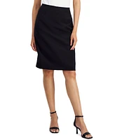 Kasper Women's Stretch-Crepe Knee-Length Pencil Skirt