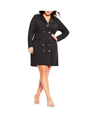 City Chic Plus Tuxedo Dress