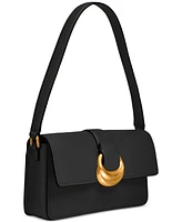 Donna Karan New York Valley Stream Leather Buckle Shoulder with Removable Strap