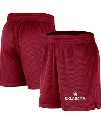 Men's Nike Crimson Oklahoma Sooners Mesh Performance Shorts