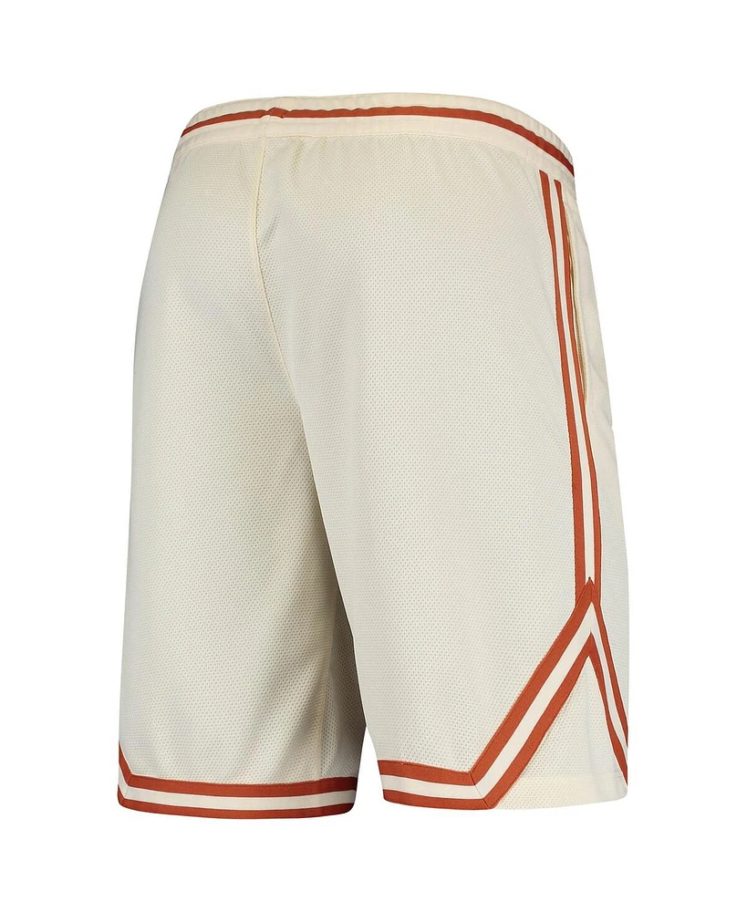 Men's Nike Cream Texas Longhorns Retro Replica Performance Basketball Shorts
