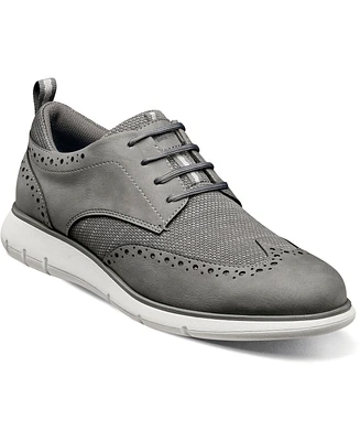 Nunn Bush Men's Stance Knit Wingtip Oxford Shoes