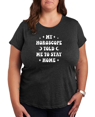 Hybrid Apparel Trendy Plus Astrology Horoscope Graphic T-shirt