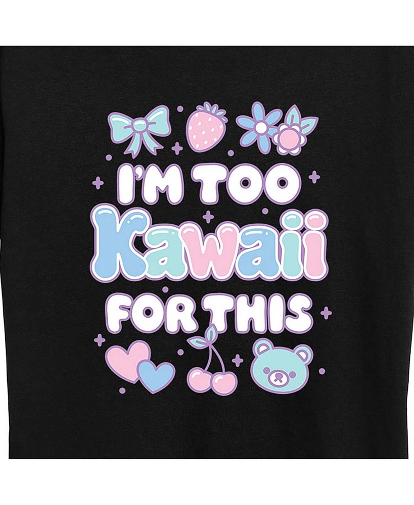 Hybrid Apparel Trendy Plus Kawaii Graphic Short Sleeve T-shirt