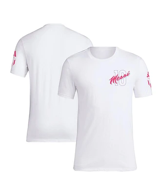 Men's adidas Lionel Messi White Inter Miami Vice T-shirt