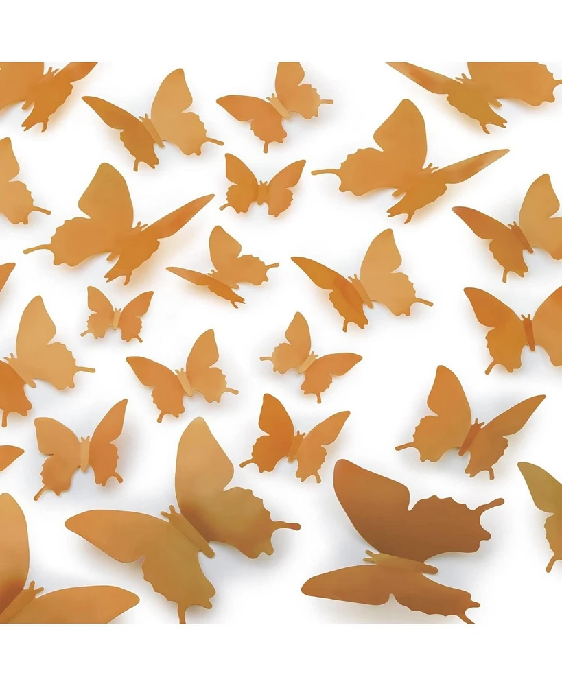 3D Removable Butterfly Wall Decor with 3 Wing Designs