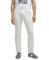 Boss by Hugo Boss Men's Stretch-Cotton Satin Slim-Fit Chinos