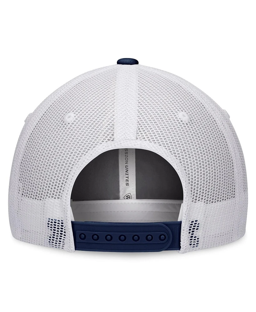 Men's Top of the World White, Navy North Carolina Tar Heels Retro Fade Snapback Hat