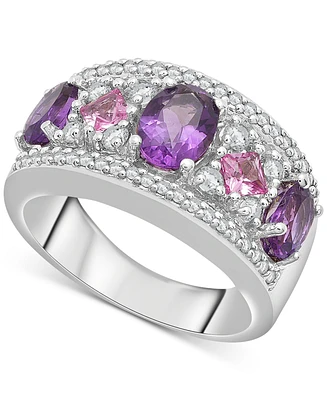 Multi-Gemstone Statement Ring (2-5/8 ct. t.w.) in Sterling Silver