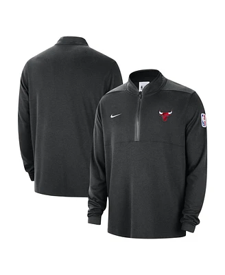 Men's Nike Black Chicago Bulls 2023/24 Authentic Performance Half-Zip Jacket