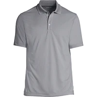 Lands' End Men's Short Sleeve Solid Active Polo Shirt