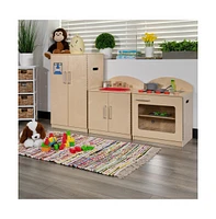 Children's Wooden Kitchen Set-Stove/Sink/Refrigerator For Commercial Or Home Use