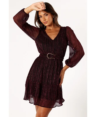Glimmer Long Sleeve Mini Dress
