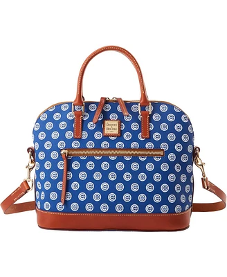 Women's Dooney & Bourke Chicago Cubs Signature Domed Zip Satchel Purse