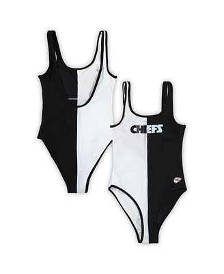 Women's G-iii 4Her by Carl Banks Black Kansas City Chiefs Last Stand One-Piece Swimsuit