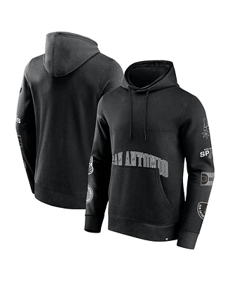 Men's Fanatics Black San Antonio Spurs Home Court Pullover Hoodie