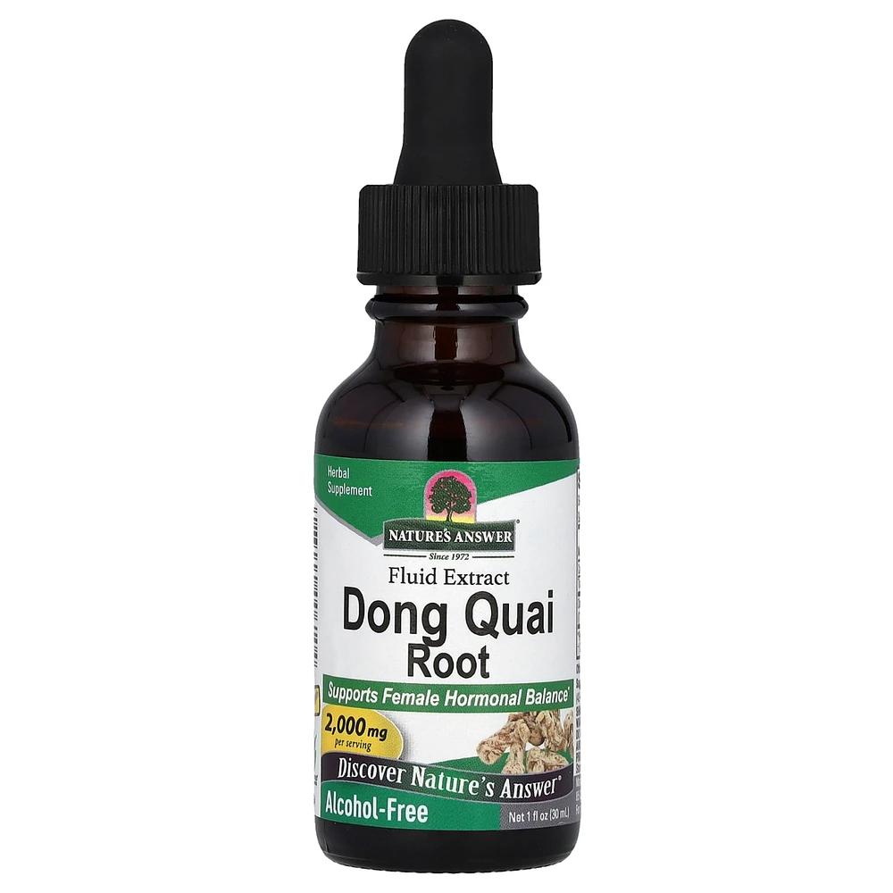Nature's Answer Dong Quai Root Fluid Extract Alcohol Free 2 000 mg - 1 fl oz (30 ml)