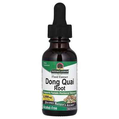 Nature's Answer Dong Quai Root Fluid Extract Alcohol Free 2 000 mg - 1 fl oz (30 ml)