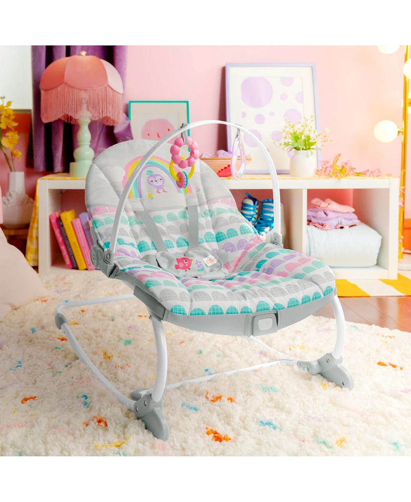 Rosy Rainbow Infant to Toddler Rocker