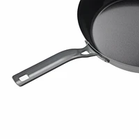 Commercial Chef 12" Carbon Steel Skillet, Non Stick Frying Pan with Ceramic Coating, Safe for Any Cooktop, Oven or Grill, Lighter and Cools Faste