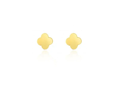 The Lovery Gold Clover Earrings 14K Yellow Gold