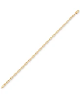 Italian Gold Polished Solid Anchor Link Chain Bracelet in 10k Gold