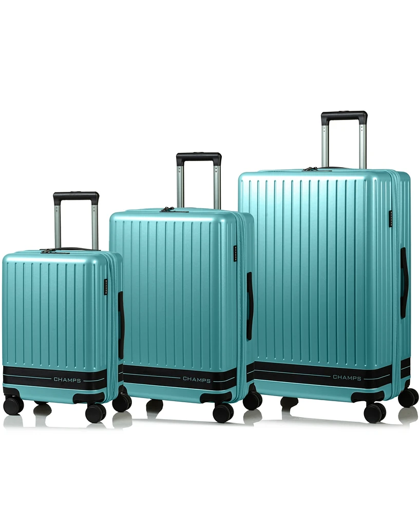 Champs 3-Piece Fresh Ii Hardside Luggage Set
