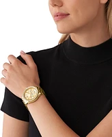 Michael Kors Women's Wren Chronograph Gold-Tone Stainless Steel Watch 42mm