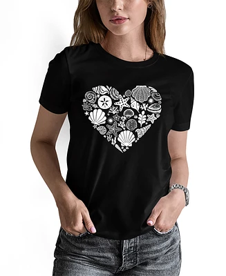 La Pop Art Women's Word Seashell T-Shirt