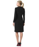 Adrianna Papell Women's Jersey Tuxedo Sheath Dress