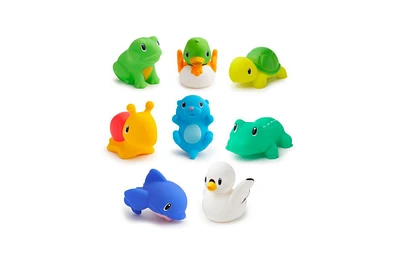 Munchkin Toddler Lake Animal Baby Bath Toy Squirts, 8 Pack