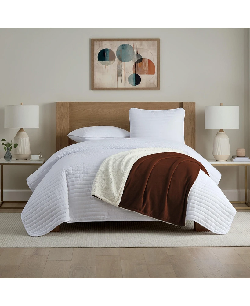 Host & Home Plush Sherpa Throw, Versatile 2-Sided Throw Blanket, 200GSM Mink Velvet Face, 250GSM Reverse, 4 Color Options