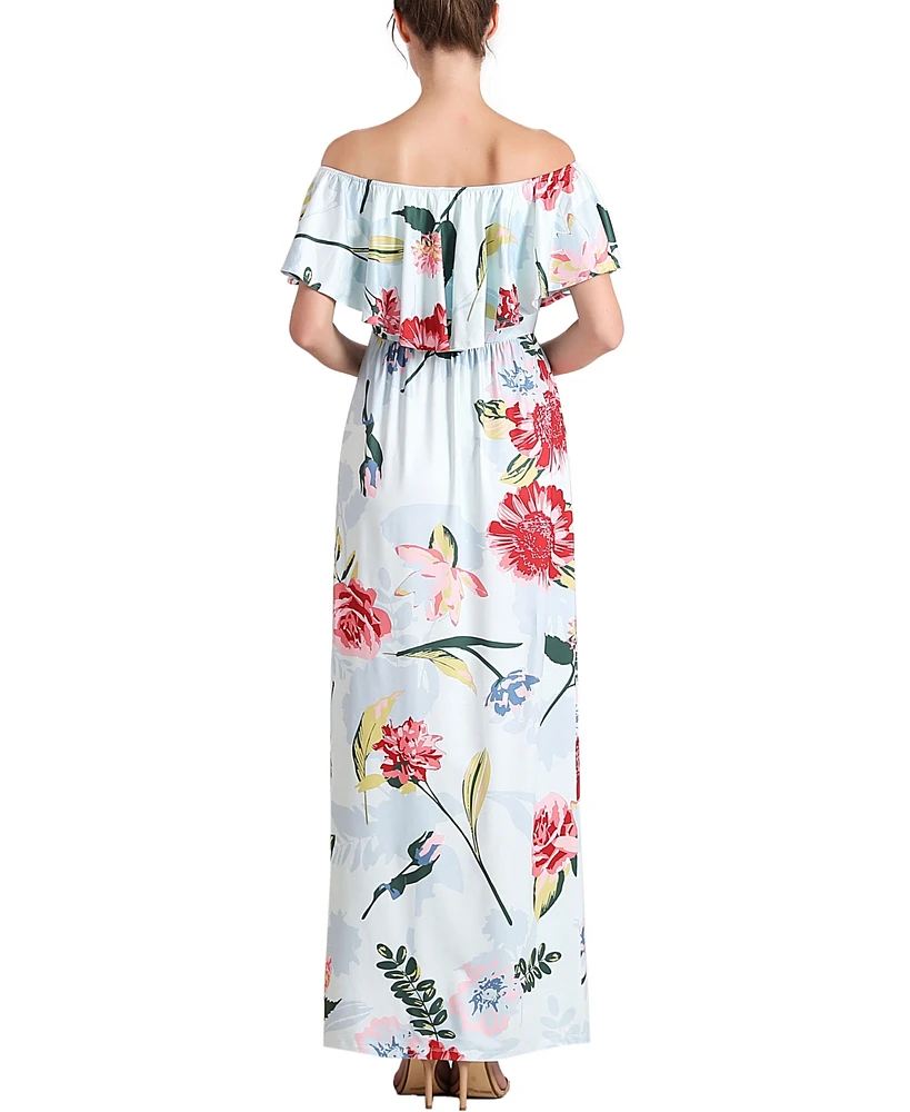 kimi + kai Maternity Deya Nursing Maxi Dress