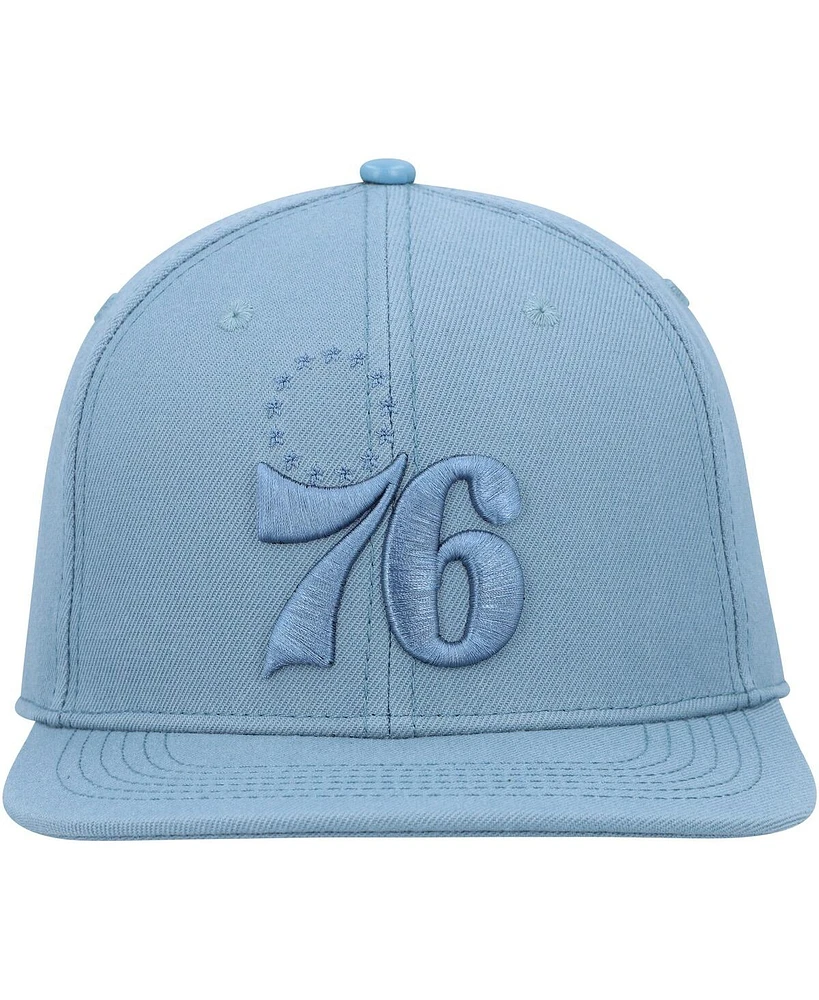 Pro Standard Men's Blue Philadelphia 76ers Tonal Snapback Hat