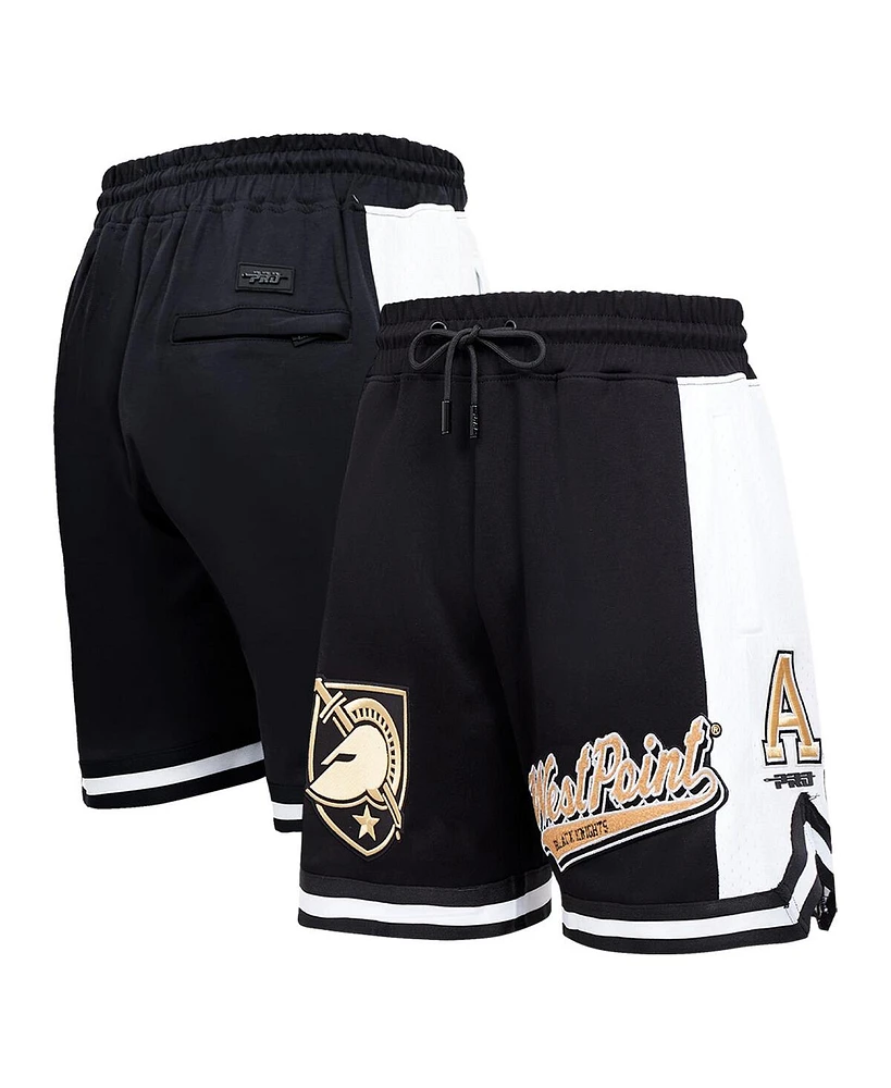 Pro Standard Men's Black Army Black Knights Script Tail Dk 2.0 Shorts