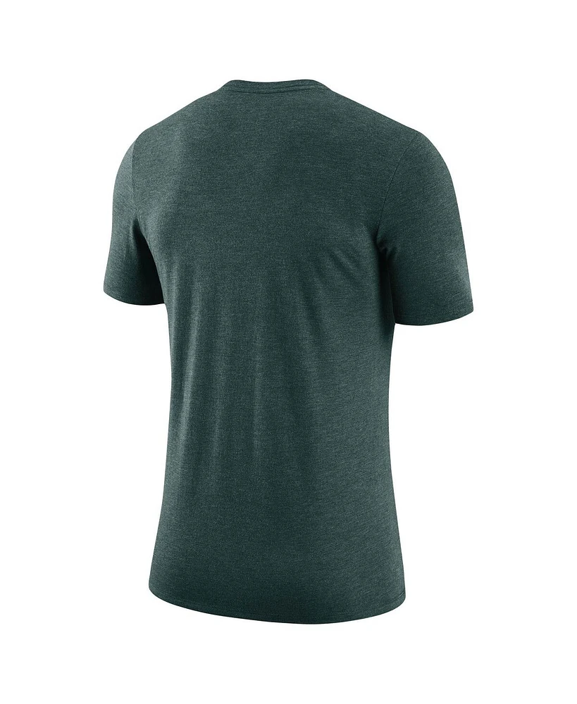 Nike Men's Green Michigan State Spartans Retro Tri-Blend T-Shirt