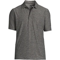 Lands' End Men's Short Sleeve Flex Performance Pieced Yoke Polo