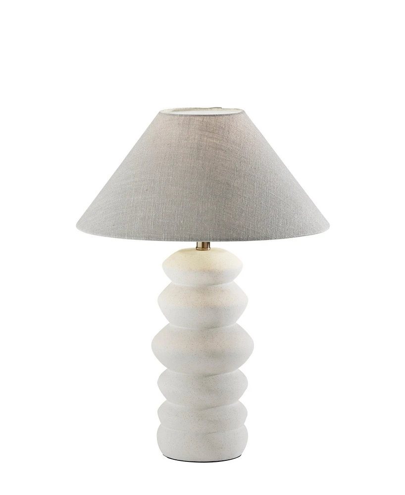 Adesso 25" Matte Ceramic Marcey Table Lamp