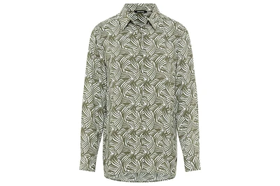 Olsen Women's Long Sleeve Allover Print Shirt