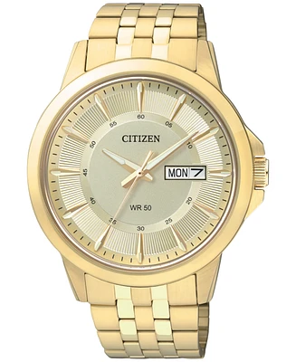 Citizen Men's Gold-Tone Stainless Bracelet Watch 41mm BF2013-56P