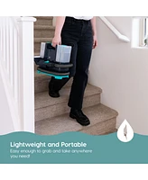 Iris Usa Hydro Clean High-Power 33.8 oz Chemical-Free Spot Cleaner Machine for Carpet and Upholstery, Lightweight Portable Fabric, Black/Teal