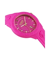 Versus Versace Men's Tokyo Silicone Date Quartz Pink Silicone Strap 42mm