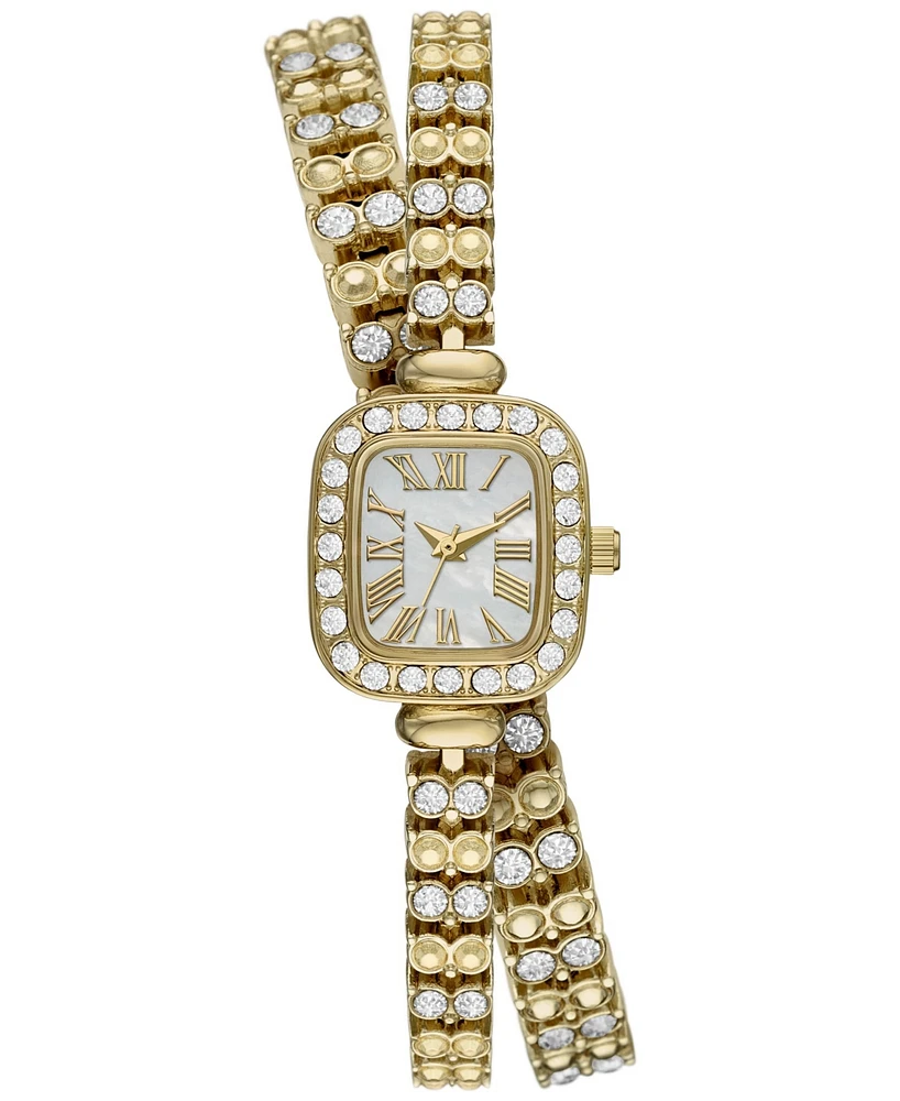 Folio Women's Three Hand Gold Alloy Watch 20mm Gift Set